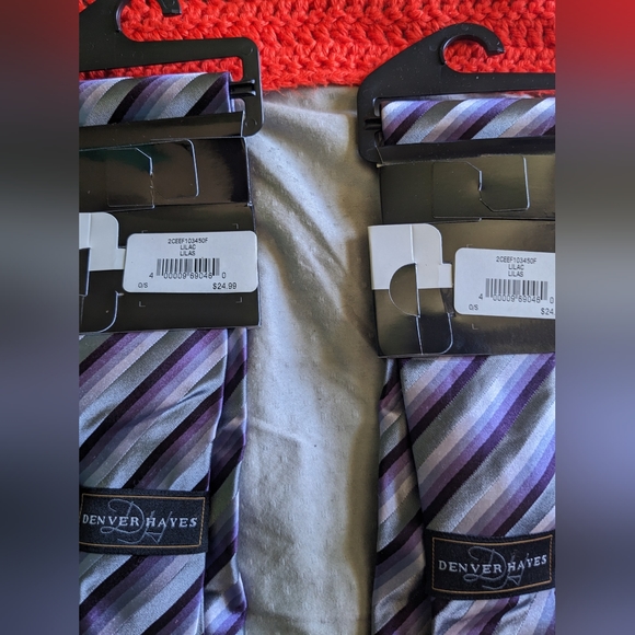 Casual Formal Classy Men 100% Silk Ties Denver Hayes NWT Stain Repellant - Picture 5 of 9